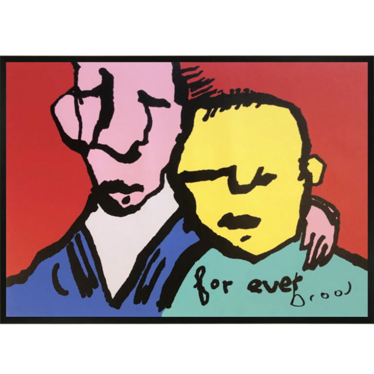 herman brood zeefdruk for ever linnen