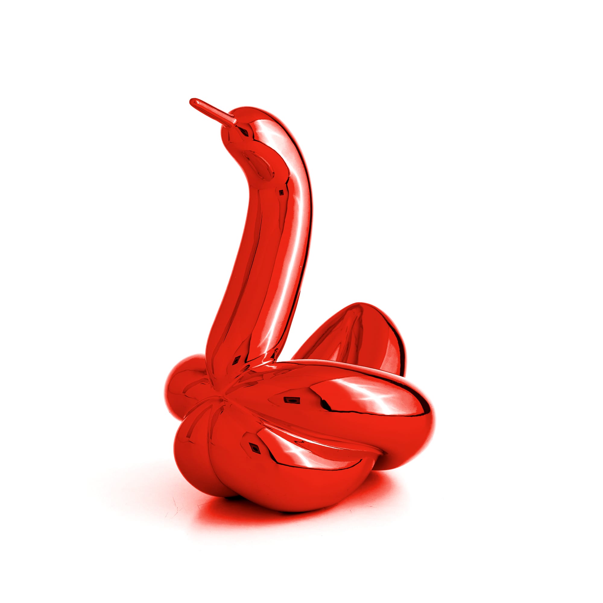 Balloon Swan L 26 EDITED RED balloon swan red