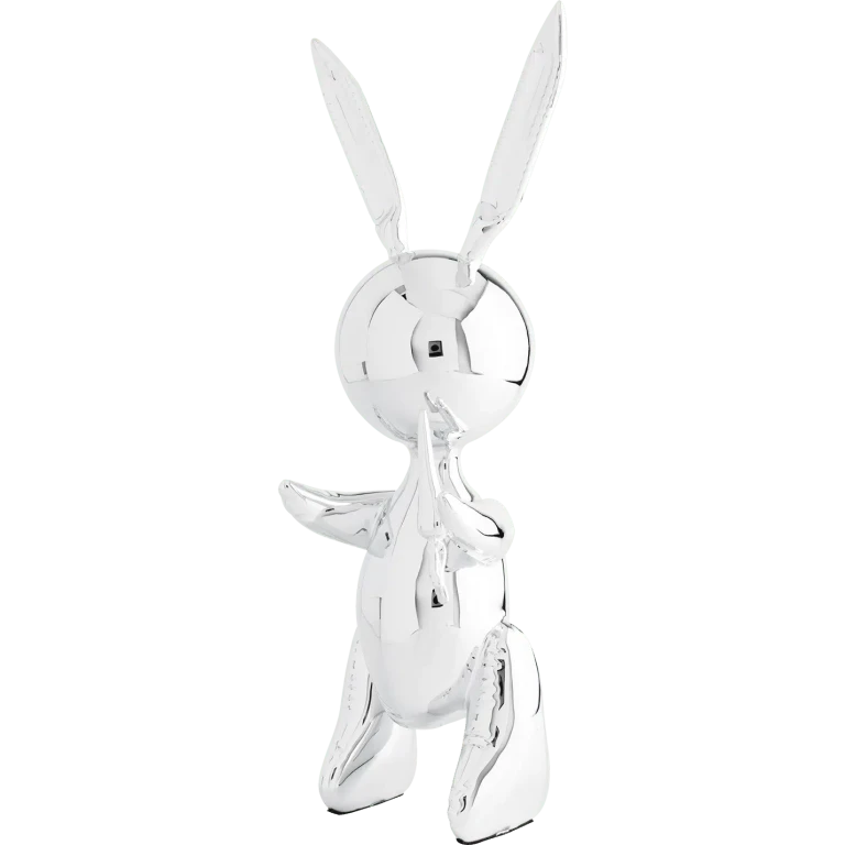 balloon rabbit silver