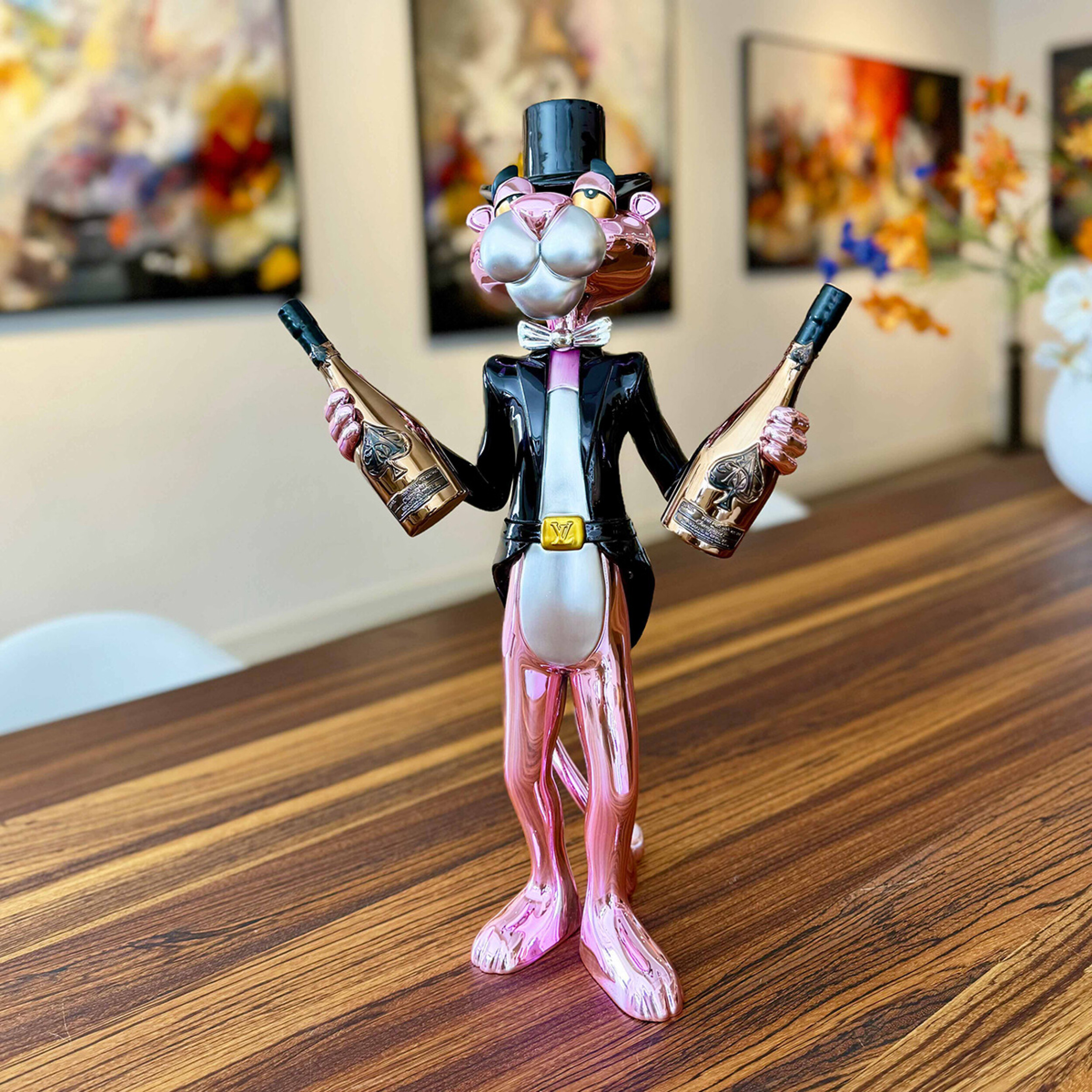 mr pink champagne martin noir 5 martin de noir statues