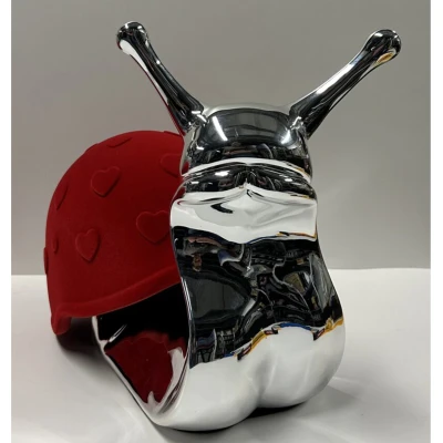 Love Snail Red / Silver